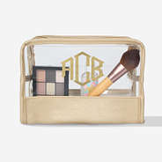Monogrammed Clear Cosmetic Bag