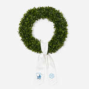 Personalized New Baby Wreath Sash - Boy