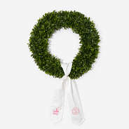 Personalized New Baby Wreath Sash - Girl