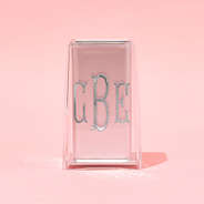 Personalized Pen Holder in Silver