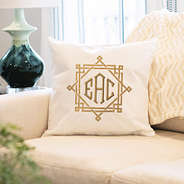 Southern Prep Pillow Sham on couch