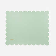 Monogrammed Scalloped Mouse Pad in mint