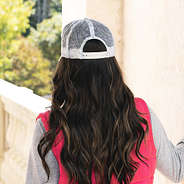 back of camo trucker hat