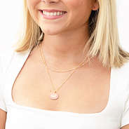 pink wwjd necklace on ava