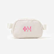 Phi Mu Belt Bag in Champagne
