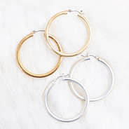 duo hoop earrings