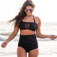 front of bandeau top - black (new)
