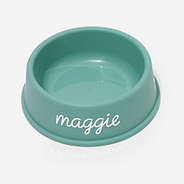 Monogrammed pet bowl in standard