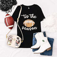 Baylor gameday outfit with cowboy boots