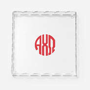 alpha chi omega scallop acrylic valet tray