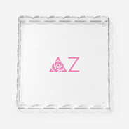 delta zeta scallop acrylic valet tray