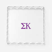 sigma kappa scallop acrylic valet tray