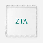 zeta tau alpha scallop acrylic valet tray
