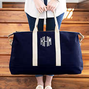 monogrammed essential travel bag hand straps