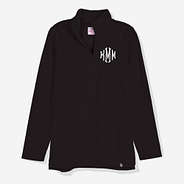 Monogrammed Pullover Sweatshirt in black