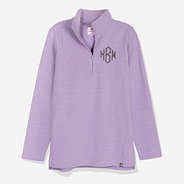 Monogrammed Pullover Sweatshirt in Lavender