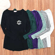 Monogrammed Tunic Shirt  Flatlay