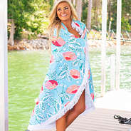 Monogrammed Round Towel