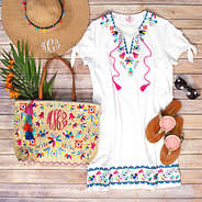 mexicali embroidered summer dress