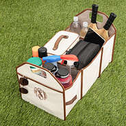 solid ivory trunk organizer on grass