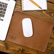leather personalized mouse pad for laptop