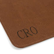 leather mousepad with engraved monogram