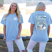 model wearing Derby Days T-Shirt