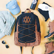 custom embroidered utility book bag