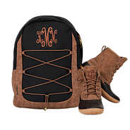 monogrammed utility backpack