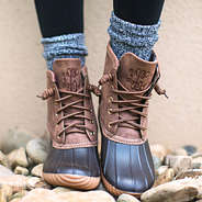 marbled duck boot socks