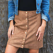 snap front reversible skirt