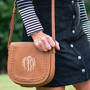 interchangeable crossbody bag with reversible black skirt