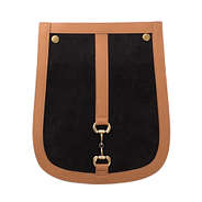 snap-on horsebit flap for interchangeable crossbody