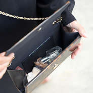 inside of tortoise flap clutch