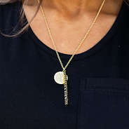 monogrammed proverbs 31 necklace in gold