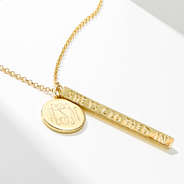 gold proverbs personalized bible verse necklace