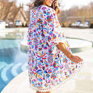 cabana kimono tassels close up