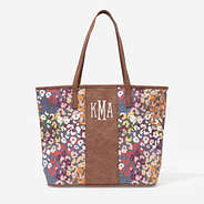 monogrammed leopard tote bag in savannah cheetah fishtail monogram