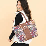 savannah cheetah leopard tote bag on shoulder