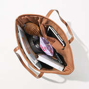 inside of leopard spots tote bag