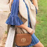 bell sleeve dress details with vest