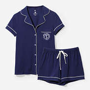 monogrammed classic sleep set in navy 2025