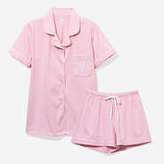 Monogrammed Classic Sleep Set in Light Pink