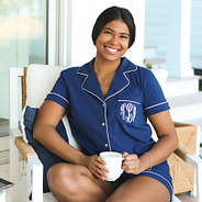 navy classic sleep set on makenzie