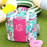 flamingo splish splash cooler with floats