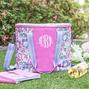 personalized cooler orchid garden at garden picnic