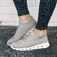 side view of athleisure sneakers