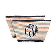 americana striped tassel monogrammed sandal toppers