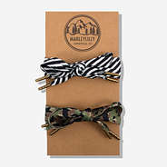 flat shoelace pack in stripes and camo