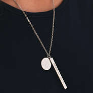 monogrammed silver jeremiah 29:11 necklace